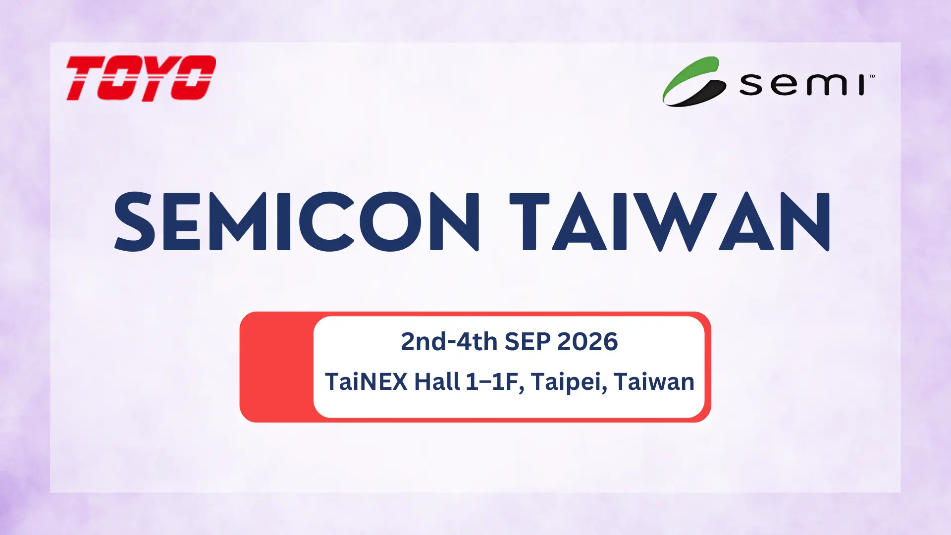 SEMICON Taiwan 2026