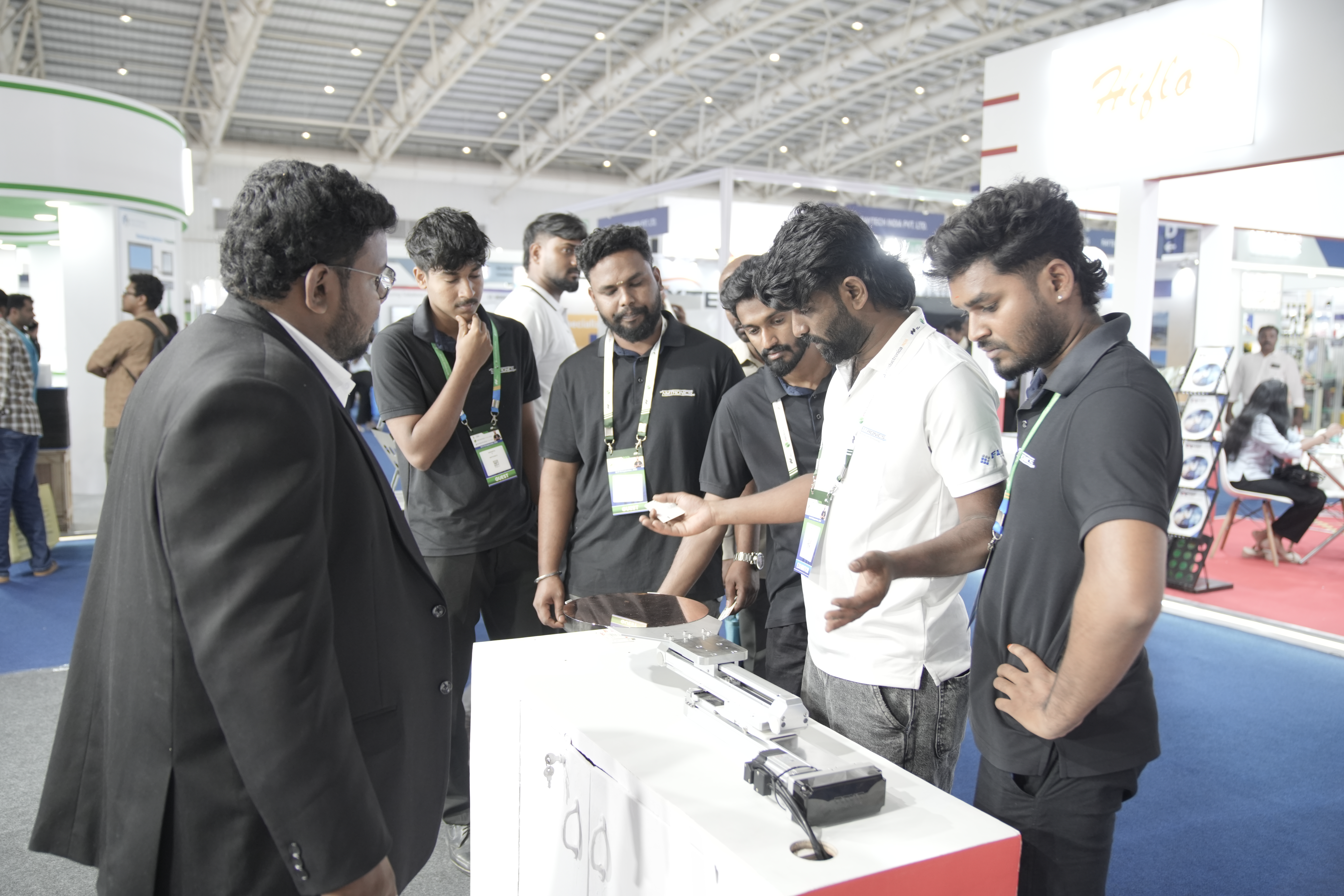 Visitors Visit Toyo Robotics Booth At exhibition